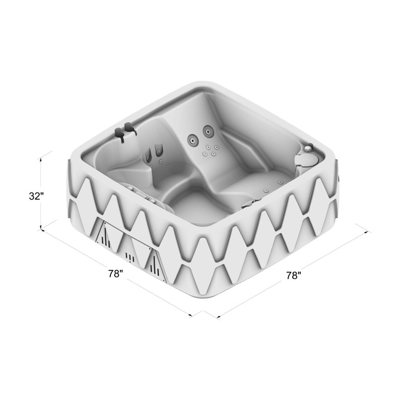AquaRest Spas, Powered By Jacuzzi® Pumps 5 Person 29 Jet Square